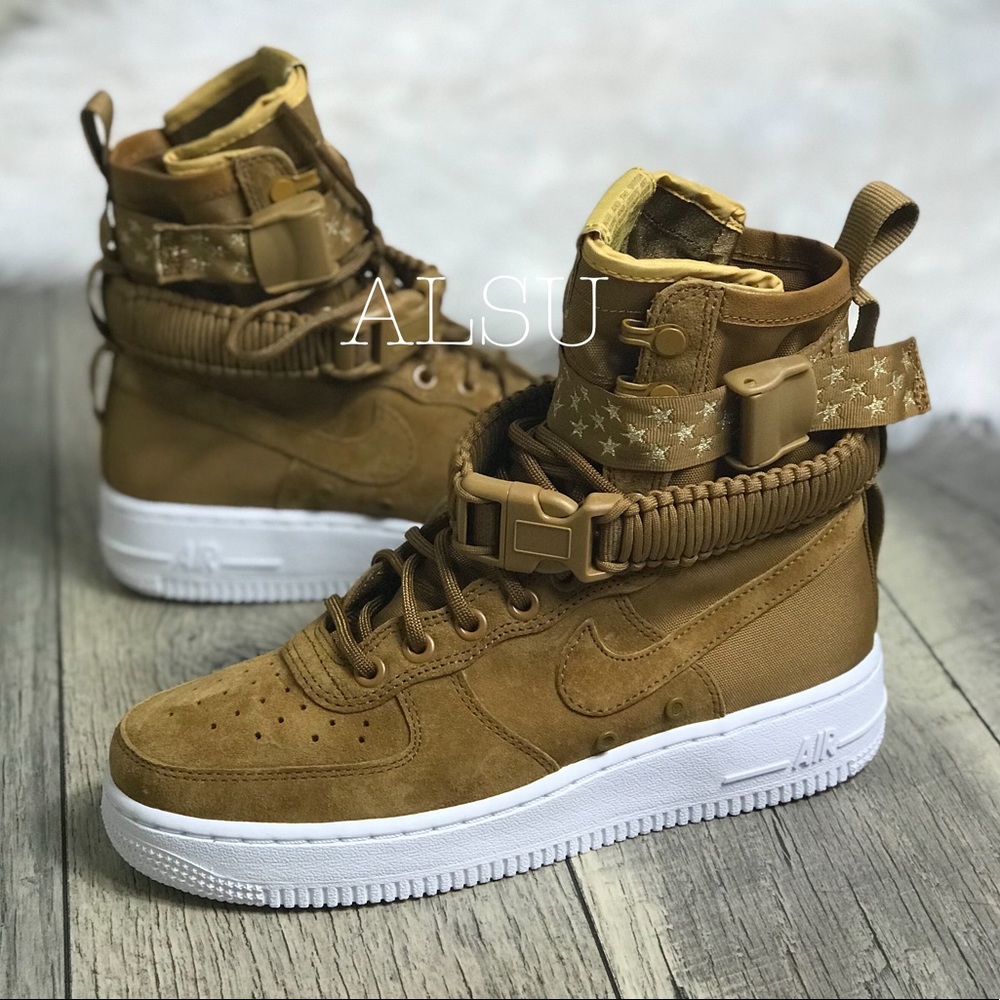 NWT Nike SF Air Force 1  Muted Bronze W AUTHENTIC - Picture 5 of 8